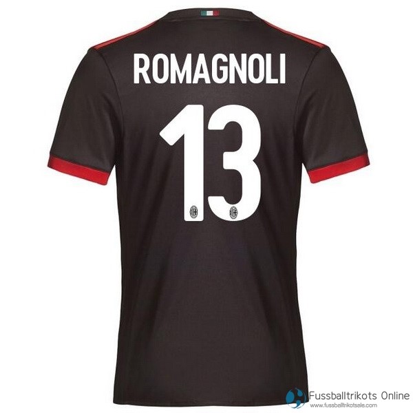AC Milan Trikot Ausweich Romagnoli 2017-18 Fussballtrikots Günstig